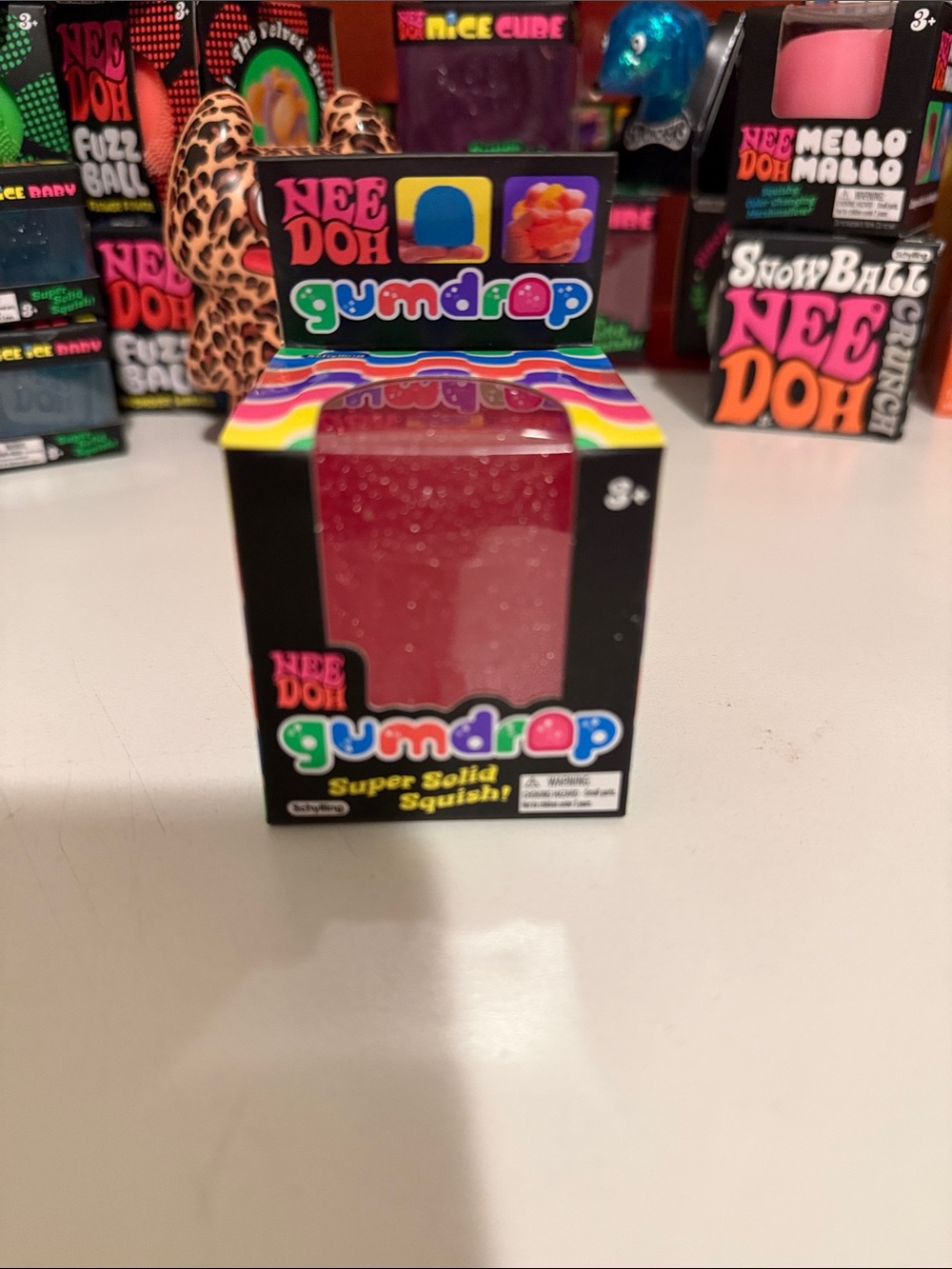 NeeDoh Gumdrop Super Solid Squish - Pink